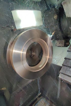 BRONZE FLANGE CNC TURNING