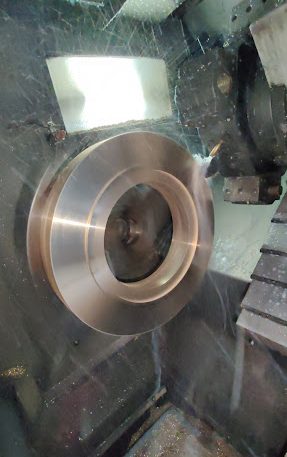 BRONZE FLANGE CNC TURNING